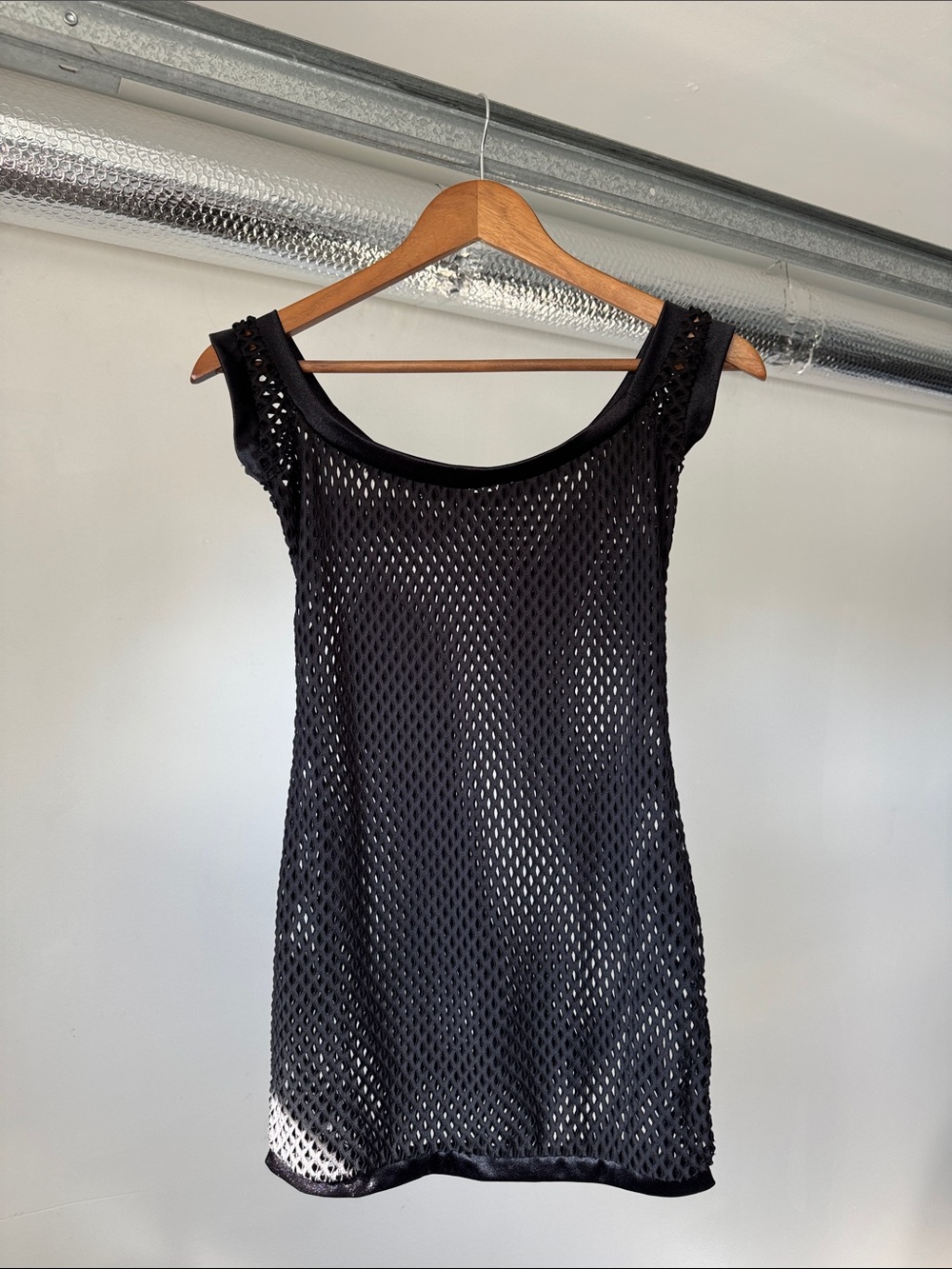 Black Mesh Rave Dress